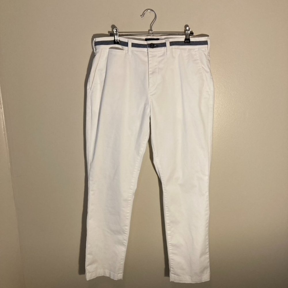 Express Men's Slim Stretch+ White Chino Pants